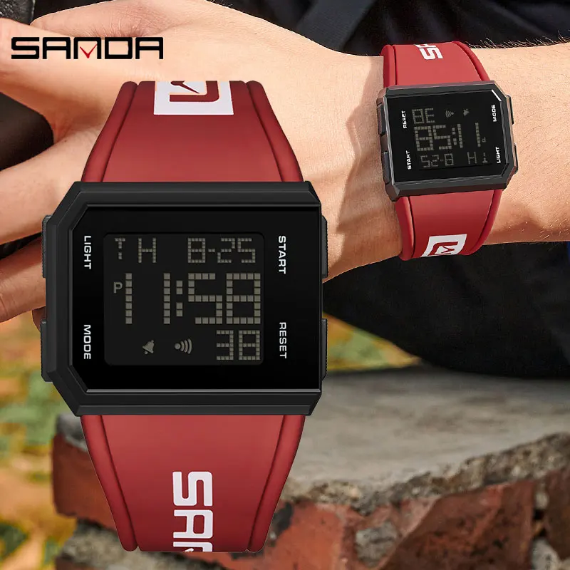 

SANDA Brand Men's Watches Fashion Casual Watch for Men Sport LED Digital Wristwatch Waterproof Military Clock Relogio Masculino