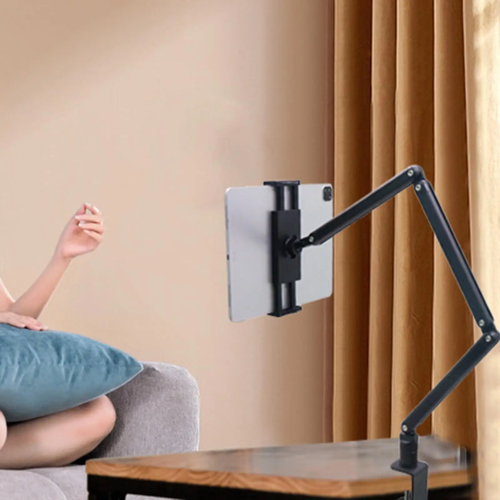 

Universal Tablet Holder Support Desktop Portable Long Arm Monitor Holder Phone Stand Folding Aluminum Bracket for ipad iphone