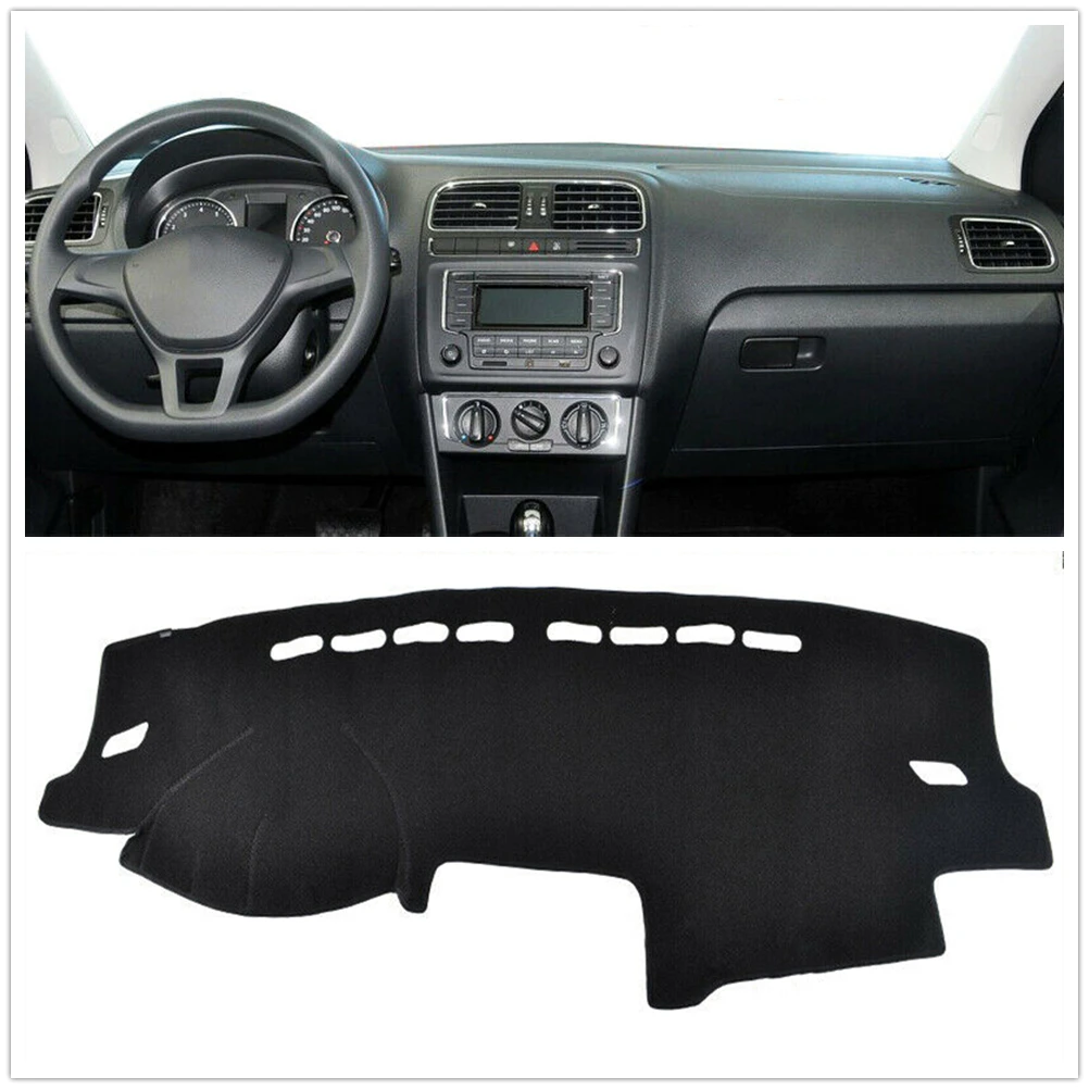 Dashboard Cover Console Dash Board Panel Mat Front Shade Carpet Strip For Volkswagen VW Polo MK5 6R 2009-2017