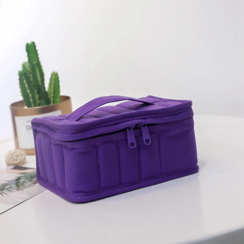 16+1 Grid Carrying Essential Oil Case Nail Polish Portable Collecting With Handle Shockproof Storage Bag