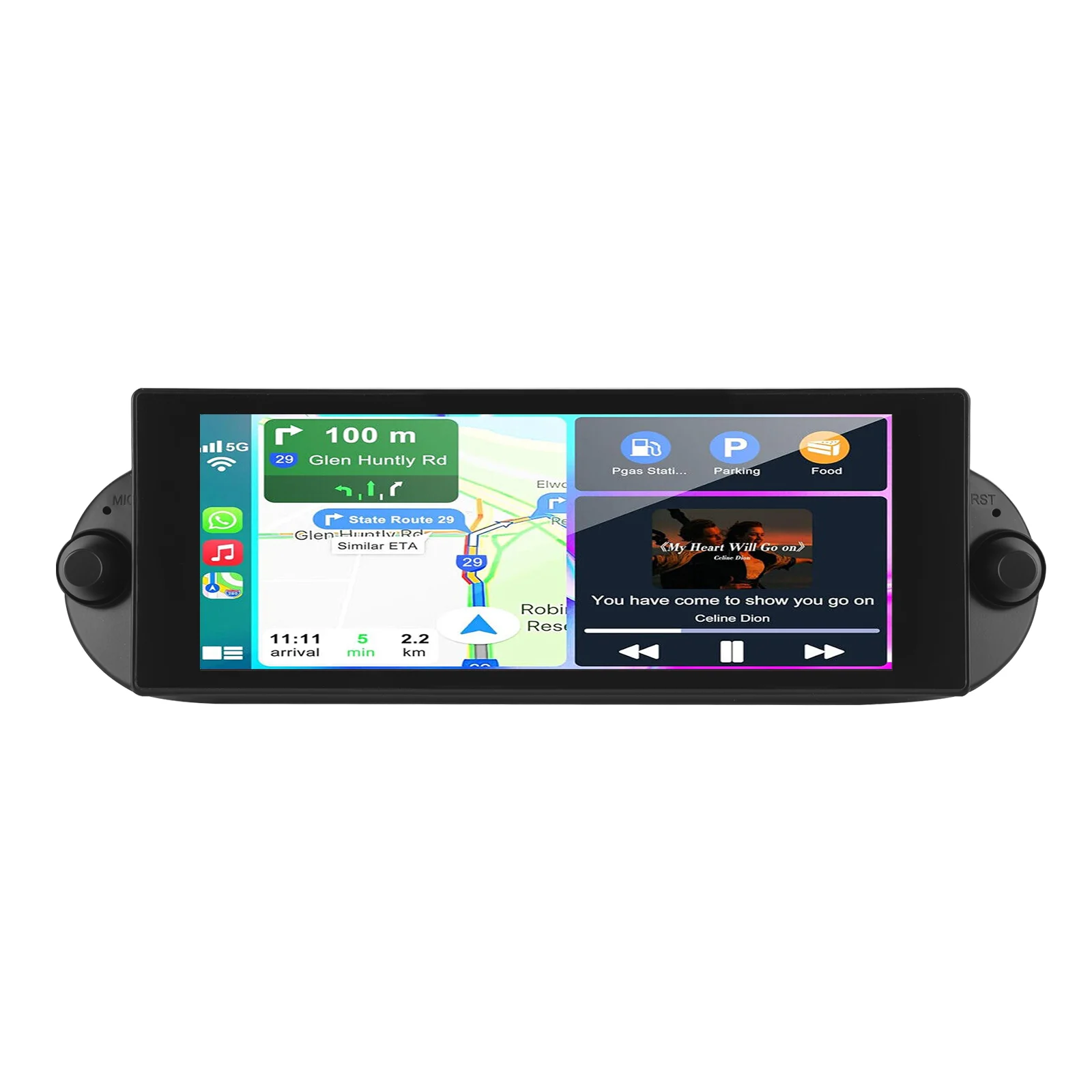 ESSGOO 7" Android 14 Autoradio 64GB Für VW Beetle 2001–2010 Wireless CarPlay Android Auto GPS Navigation FM WiFi Bluetooth USB RDS SWC Mirror Link Touchscreen Head Unit Multimedia-Videoplayer