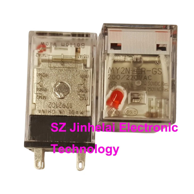 1pcs New and Original OMRON Small Size Intermediate Relay MY2N-CR-GS MY4N-CR-GS 110VAC 240VAC