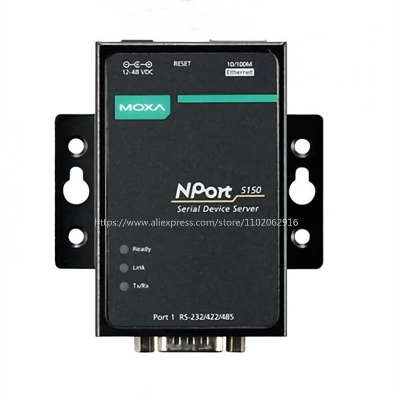 Moxa NPort 5150 Serial Port RS232 RS422 RS485 To Ethernet Converter Server IOT Device