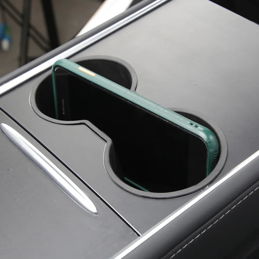 Portabicchieri per Console centrale per auto portabicchieri anteriore per auto in Silicone portatile per 2021 per Tesla Model 3/per accessori per