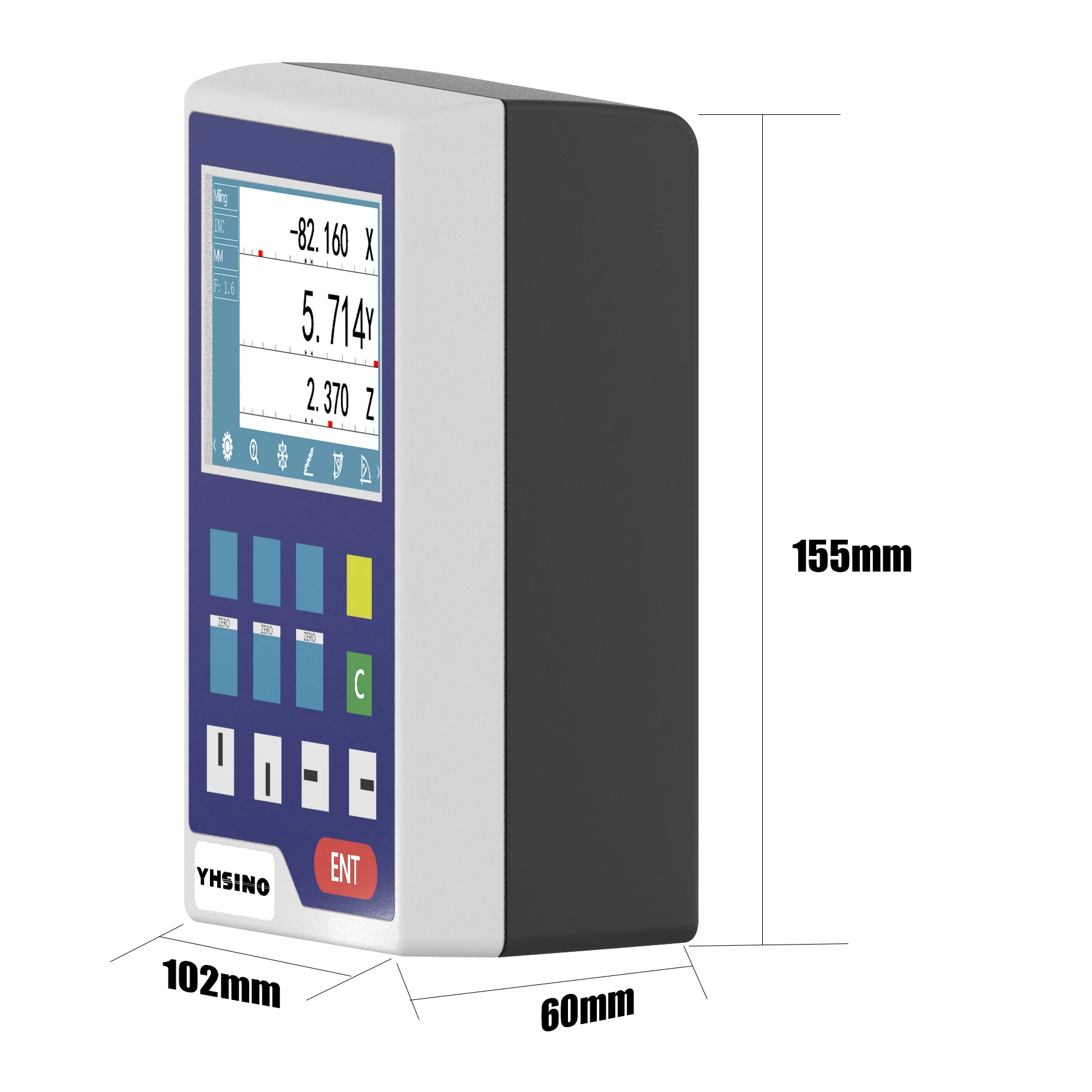 Imagem -05 - Línguas 3.5 Polegada Tela Lcd Ttl Dro Digital Readout Display Monitor para Escala Linear Encorder Sensor Novo Yh8002a Yh8003a 11