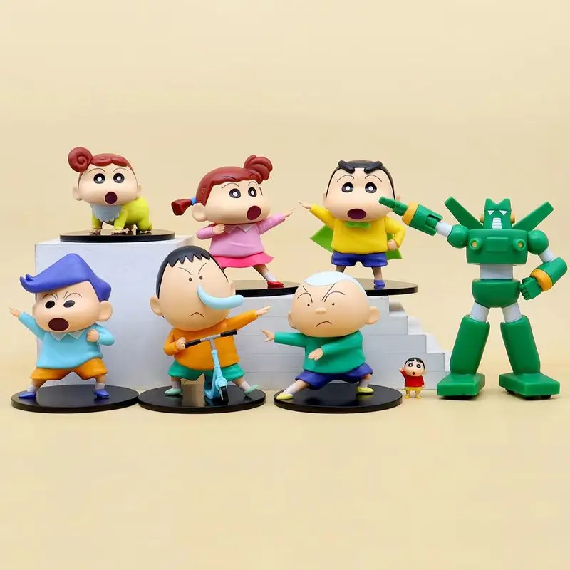 

12cm Crayon Shin-Chan Anime Figure Model Nohara Shinnosuke Condum Xiao Kui Zhengnan Ah Dai Kazuma Dolls Ornaments Kid Toys Gifts