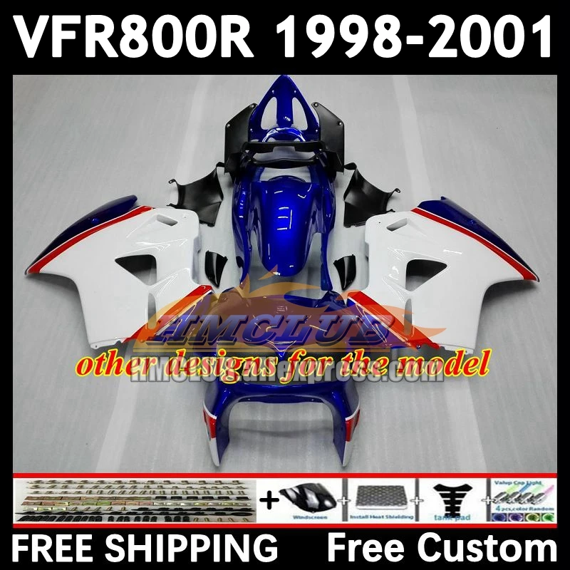 Fairing For HONDA Interceptor VFR800RR VFR 800RR 800 68No.17 VFR800 RR 98 99 00 01 VFR-800 1998 red flames 1999 2000 2001 Body