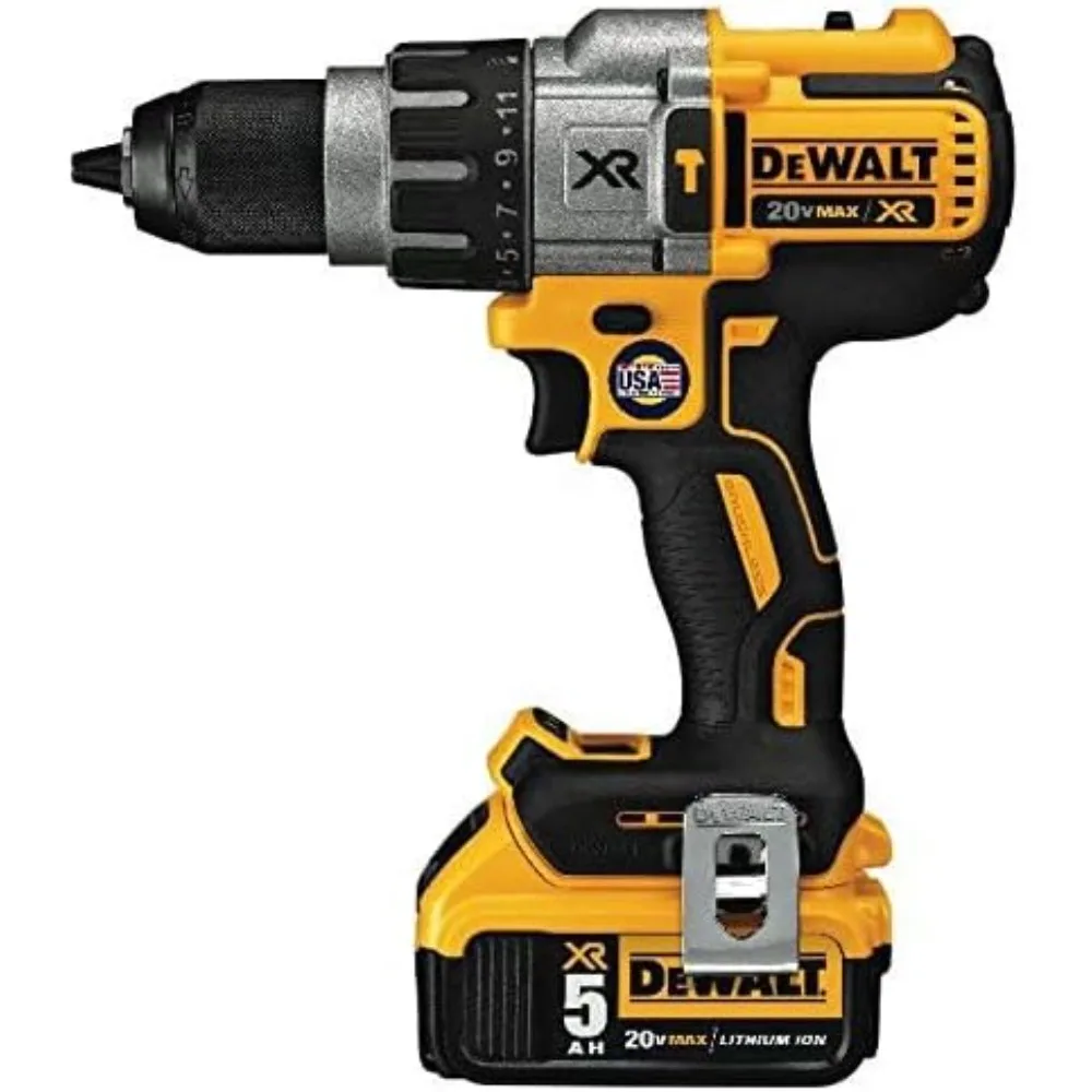 20V High-Performance Cordless Hammer Drill Kit with Brushless Motor and 3-Speed Settings