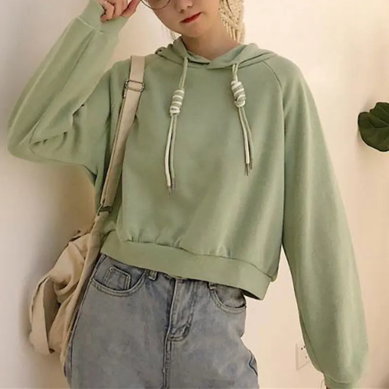 

Women's Autumn New Style Fashion Simplicity Solid Color Hoodies Women Clothes Office Lady All-match Temperament Casual Tops