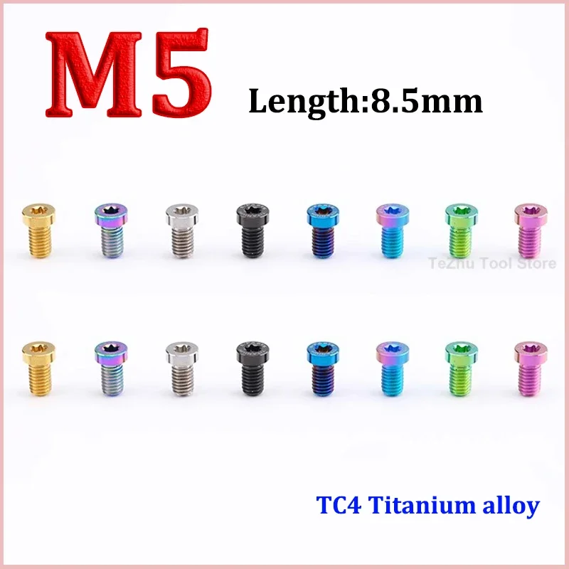 

1pc Titanium Bolts M5 x 8.5mm Cylinder Head Internal Plum Blossom Screw Modified Screws For Bicycle