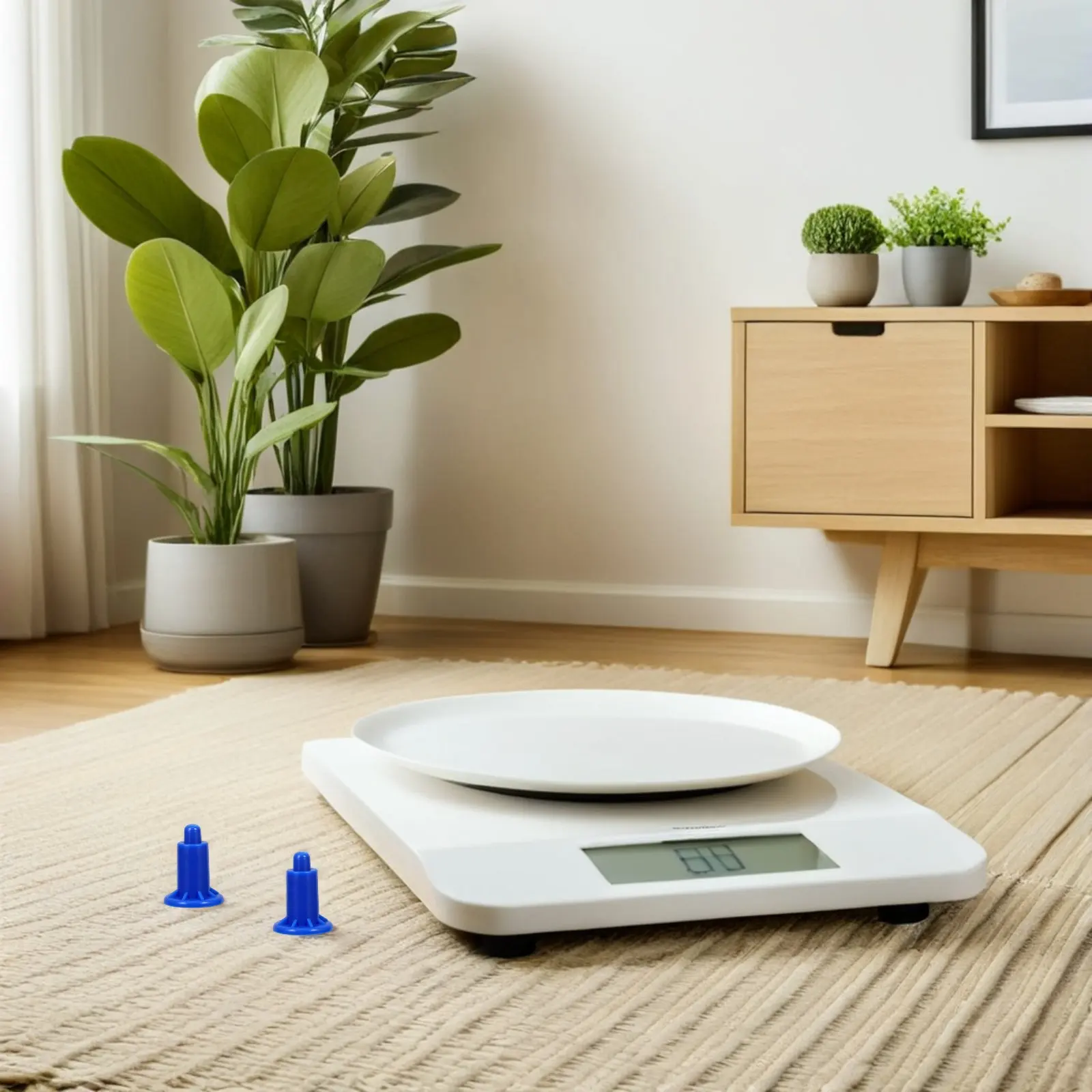15Pcs Plastic Feet for Digital Scale - Stable Support Non Slip Shock Absorption Vibration Damping Precision Electronic Scale