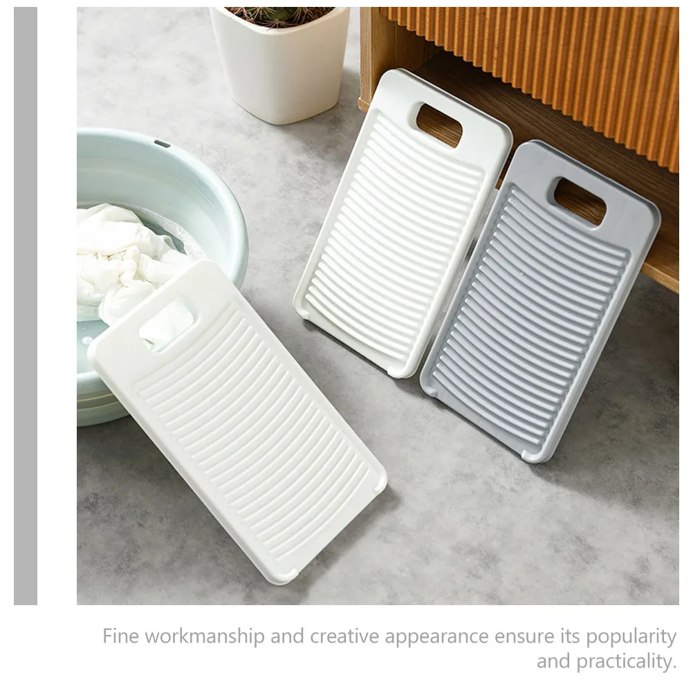 

2Pcs Washboard AntiSlip Durable Plastic Household Toddler Laundry Scrubbing Board Hand Washing Stain Removal Diapers Clothes