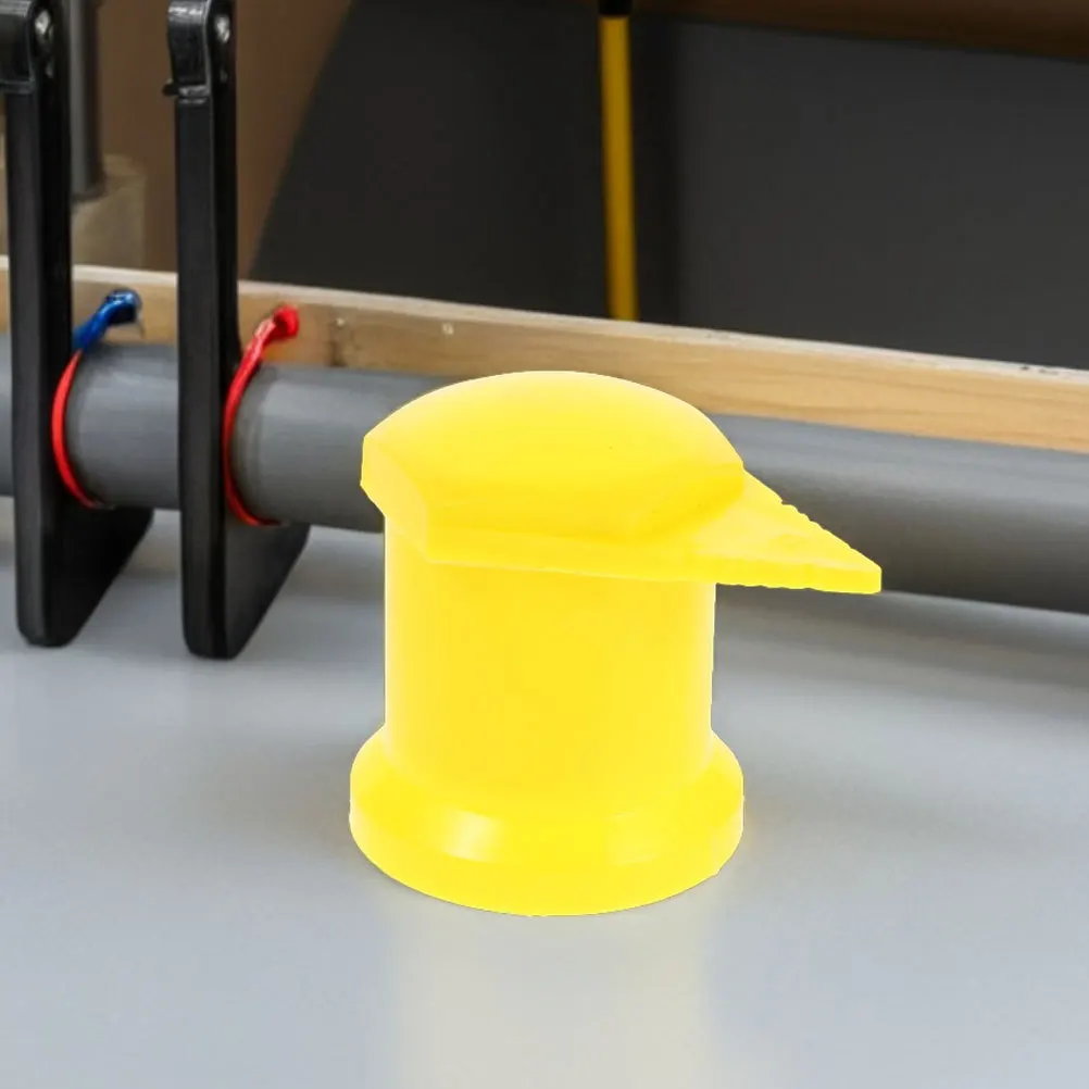 12pçs tampas de roda amarelas, indicador de porca de alta visibilidade para detecção solta, montagem universal, parafuso de cobertura de porca de cubo de plástico