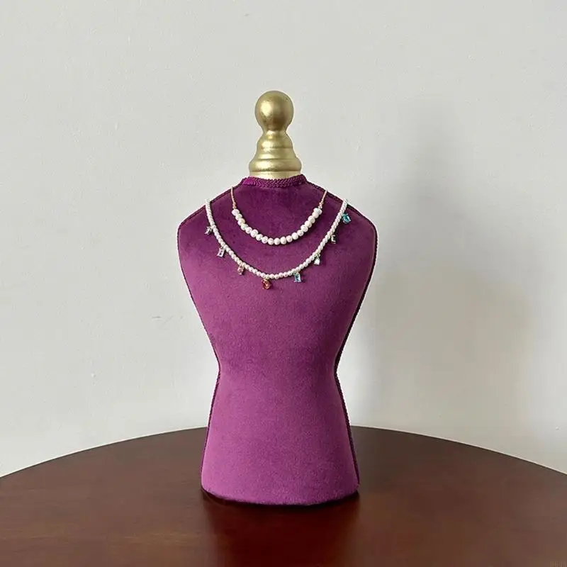 

Large Velvets Jewelry Display Stand Necklace Bust for Boutique Exhibition 964A