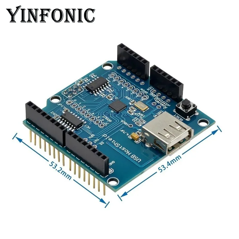 USB Host Shield 2.0 for Arduino for UNO MEGA ADK Compatible with ADK DIY Electronic Development Module Board