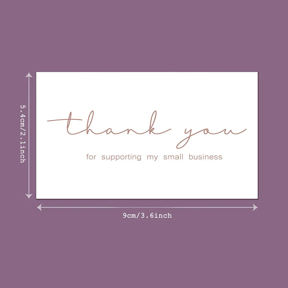 50pcs Thank You Support My Small Business Cards, Wrapping Tags for Small Business Gifts Decorations,Cards for Package Decoration