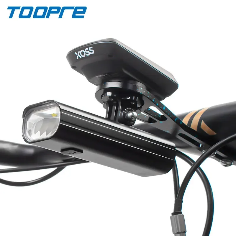 TOOPRE Handlebar Counter Bracket, Aluminum, Road Handlebar Extension Lamp Bracket, Action Camera Base Accessory