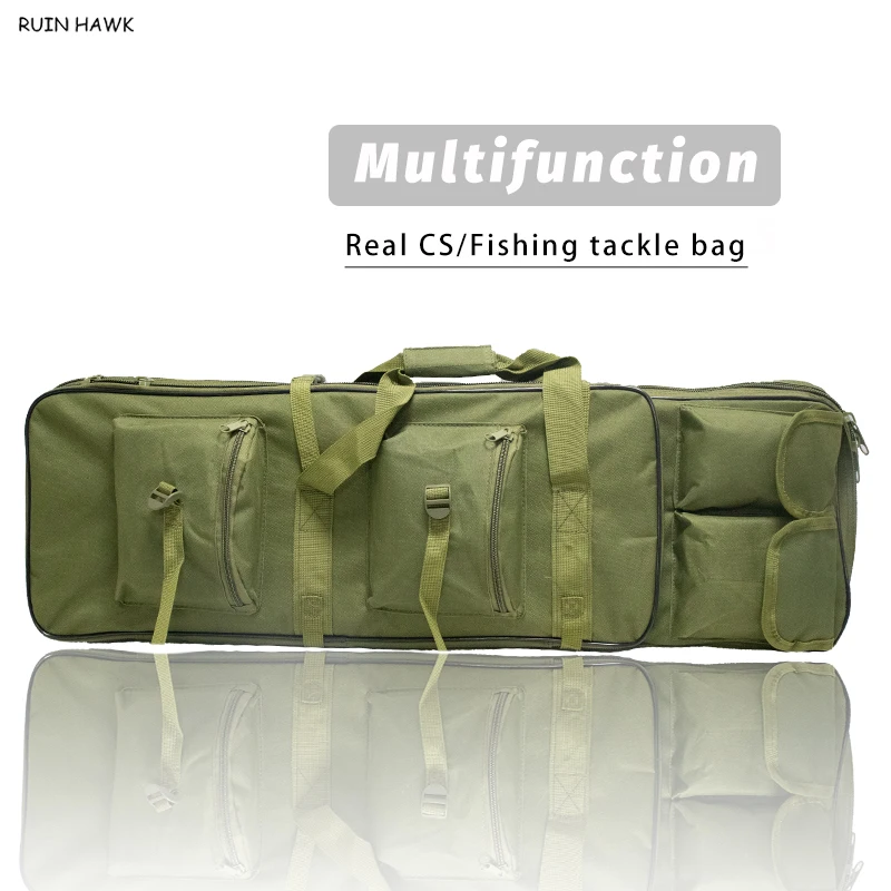 Tactical Hunting Gun Bag Outdoor Shooting Equipment Handbag Multi-Sized Fishing Gear Carrier 81cm/94cm/115cm Durable Camo