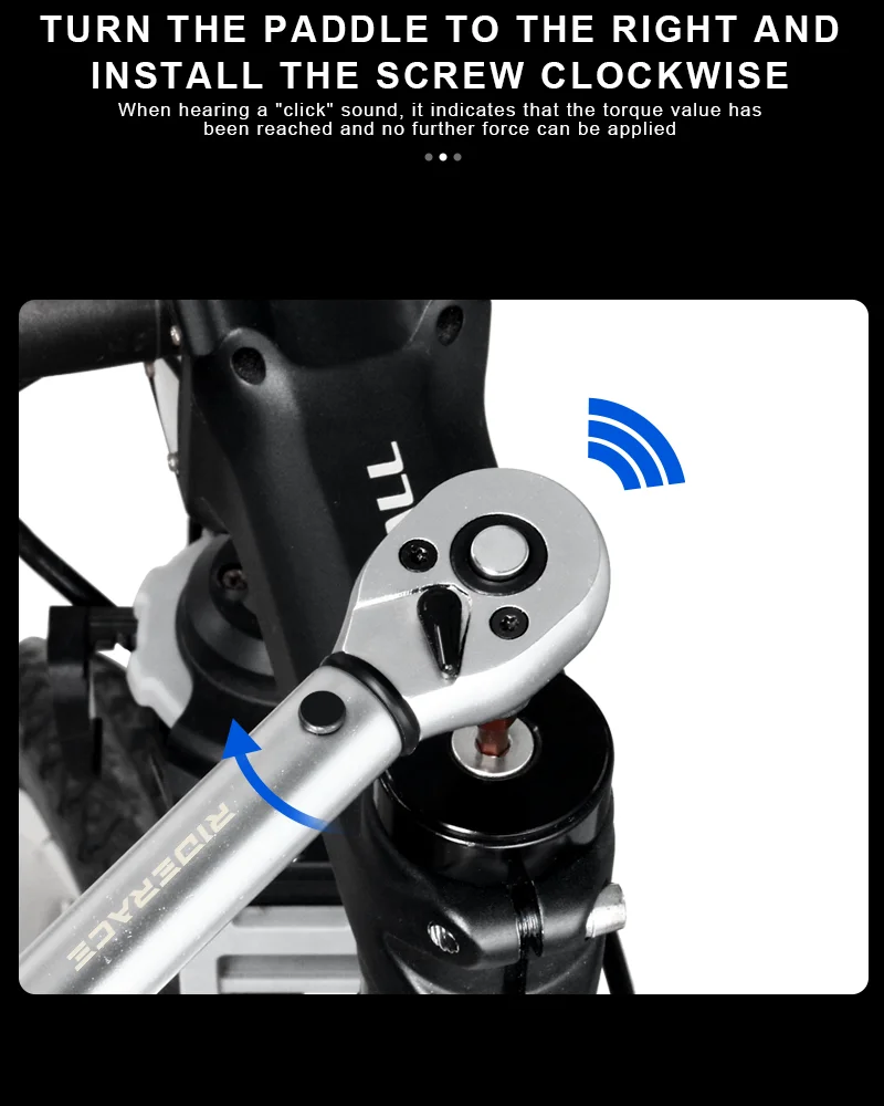 RIDERACE-Juego de llaves dinamométricas para bicicleta, Kit de reparación profesional de 15 piezas, 1/4 pulgadas, 2-24Nm, llave Allen de doble