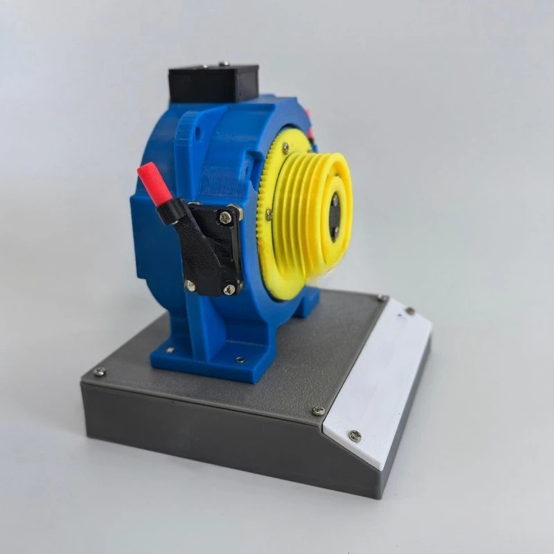 Elevator traction machine model 3D printing teaching simulation Elevator model Children's toys Small traction machine view 4