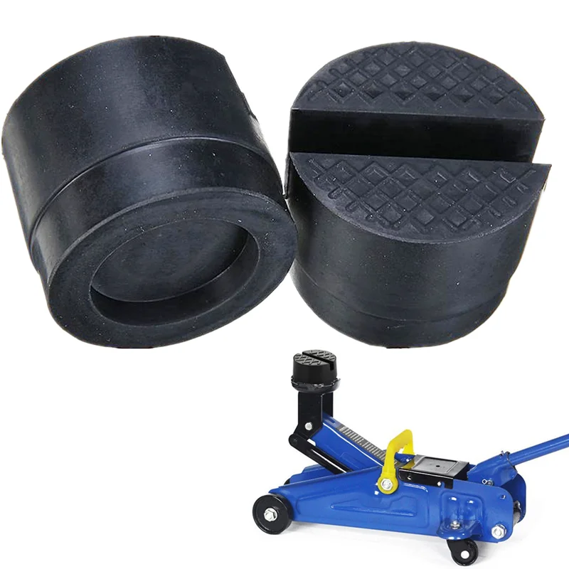 

1PC Universal Jack Rubber Support Pad Durable Wear Resistant Car Slotted Frame Rail Floor Socket Adapter Lifting Rubber Pad