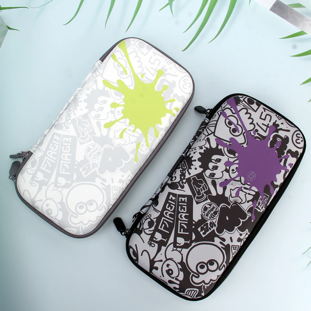 สำหรับ Nintendo สวิทช์/สวิทช์ OLED คอนโซลกระเป๋ากันน้ำกรณี Switch SPLATOON 3ช่องใส่การ์ด10ช่อง