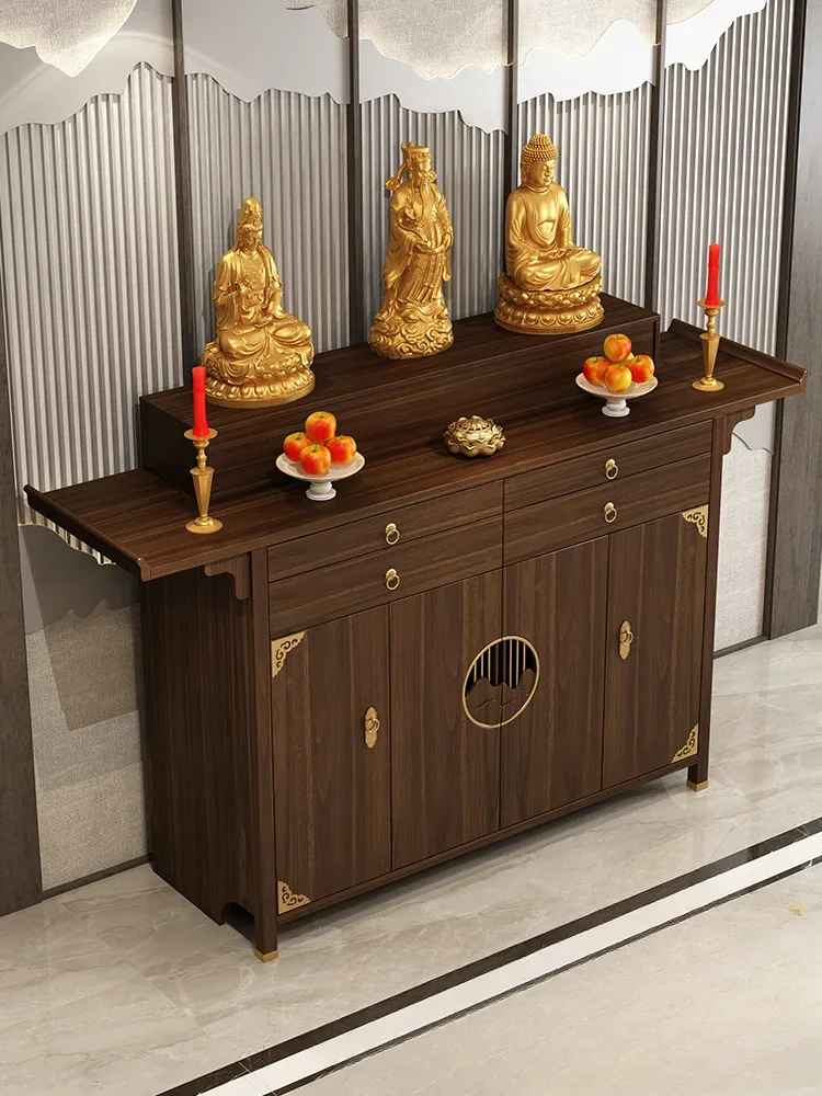 New Chinese solid wood  incense  table Buddha statue cabinet incense table cabinet tribute table Buddhist cabinet