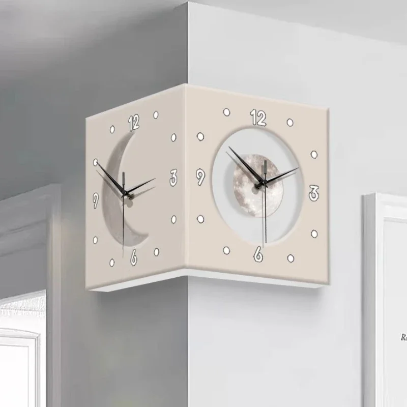 Modern Wall Clocks Living Room Decor Double-sided Clock Simple Home Decoration Silent Led Wall Watch Bedroom Nordic Furniture