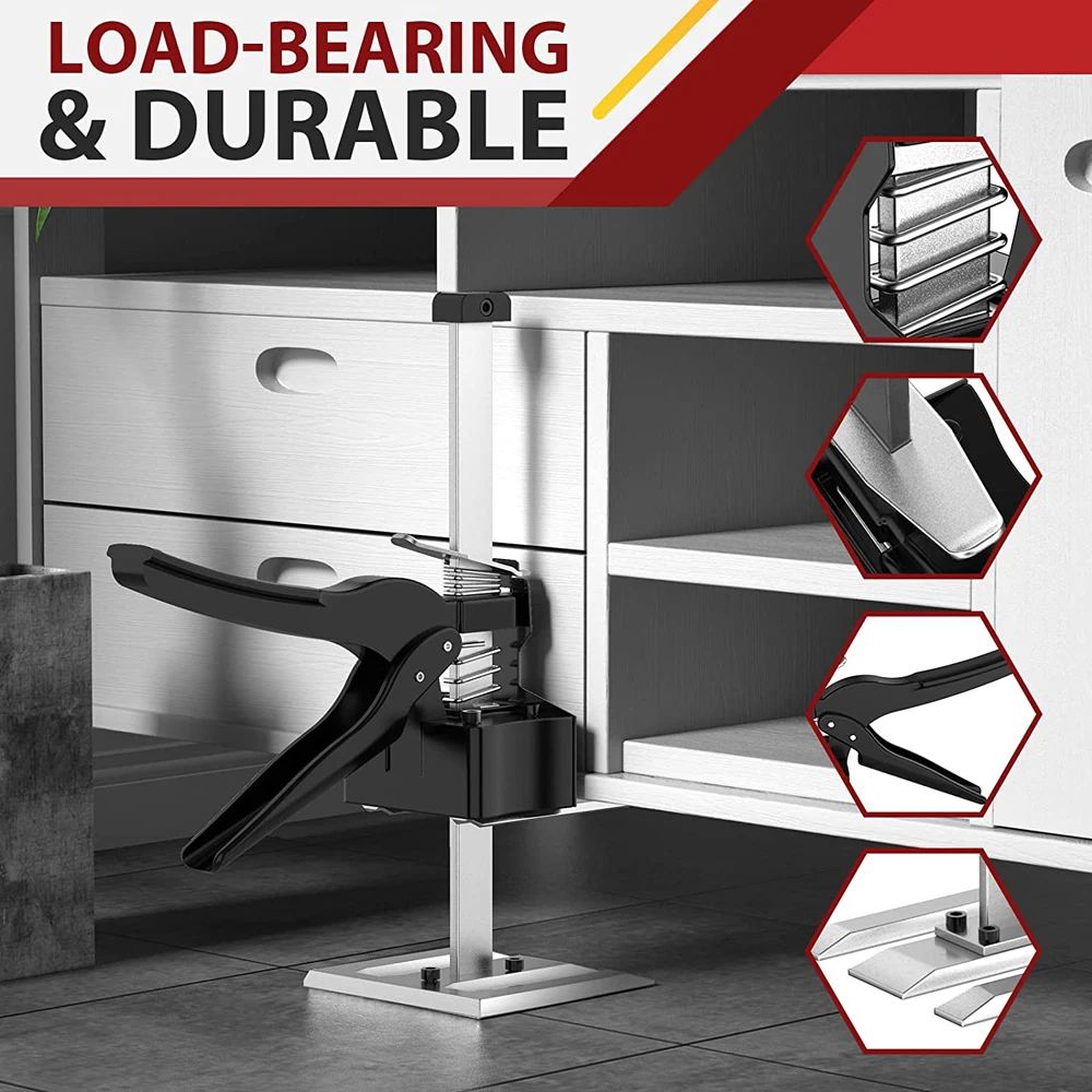 Imagem -06 - Labor-saving Braço Jack Painel de Porta Drywall Levantamento Gabinete Board Lifter Tile Altura Ajustador Elevador Ferramenta Nova Mão