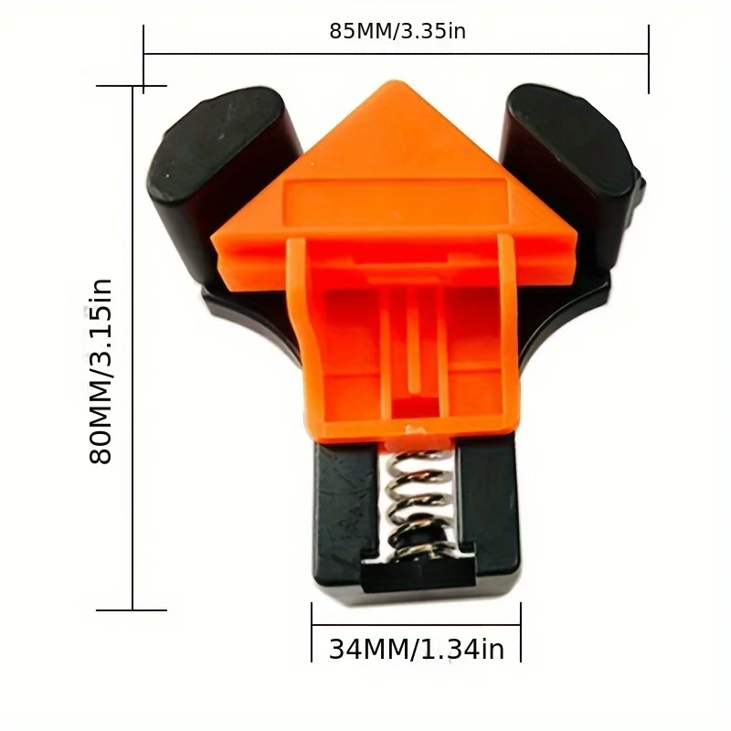 Woodworking Angle Clamp Tool Set 60/90/120 Degrees Fixer Photo Frame Picture Frame Clamp Home Tools Punching Installer Hand Tool