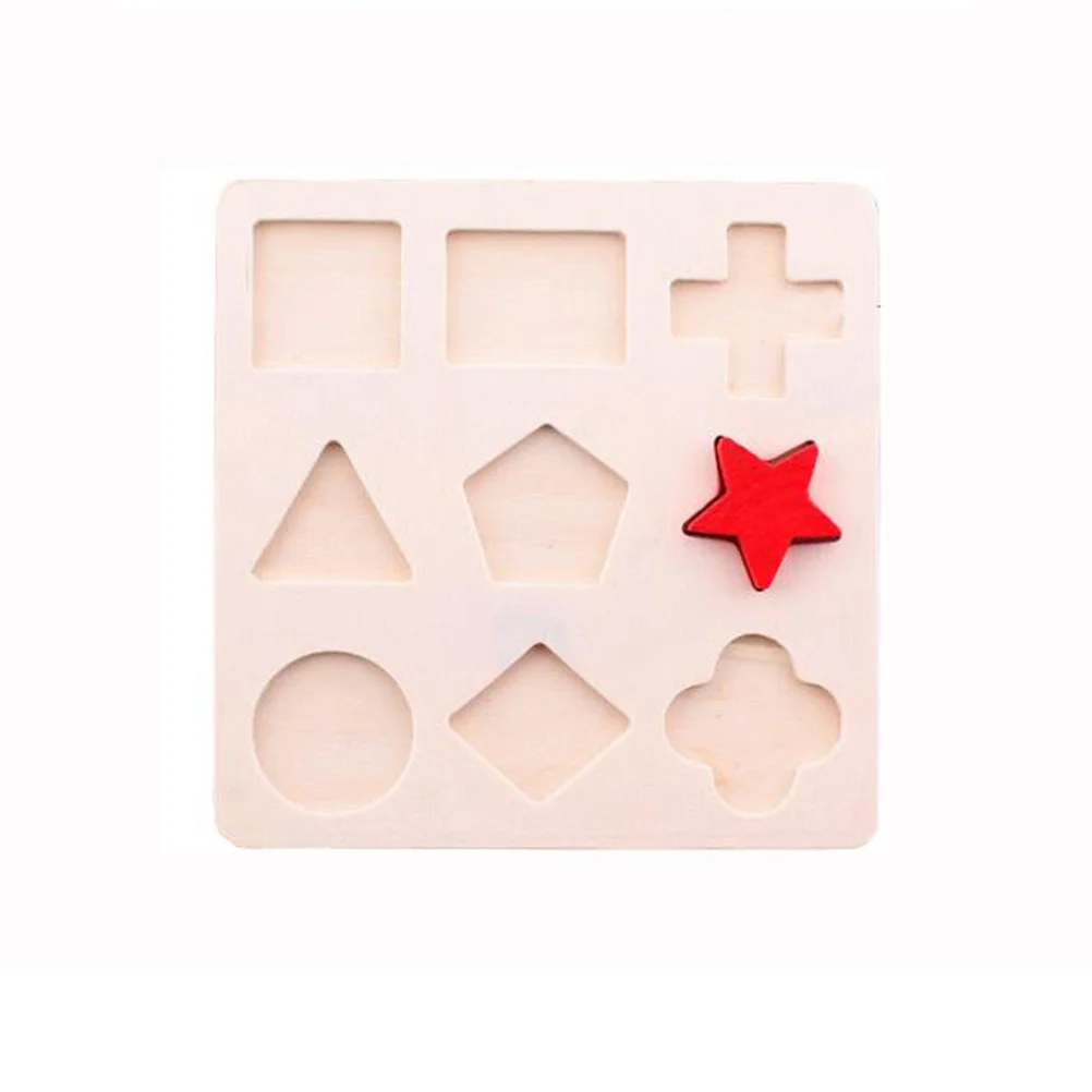 2pcs Wooden Jigsaw Puzzle Board Kids Shape Color Recognition Early Learning Educational Game Brain Development Children