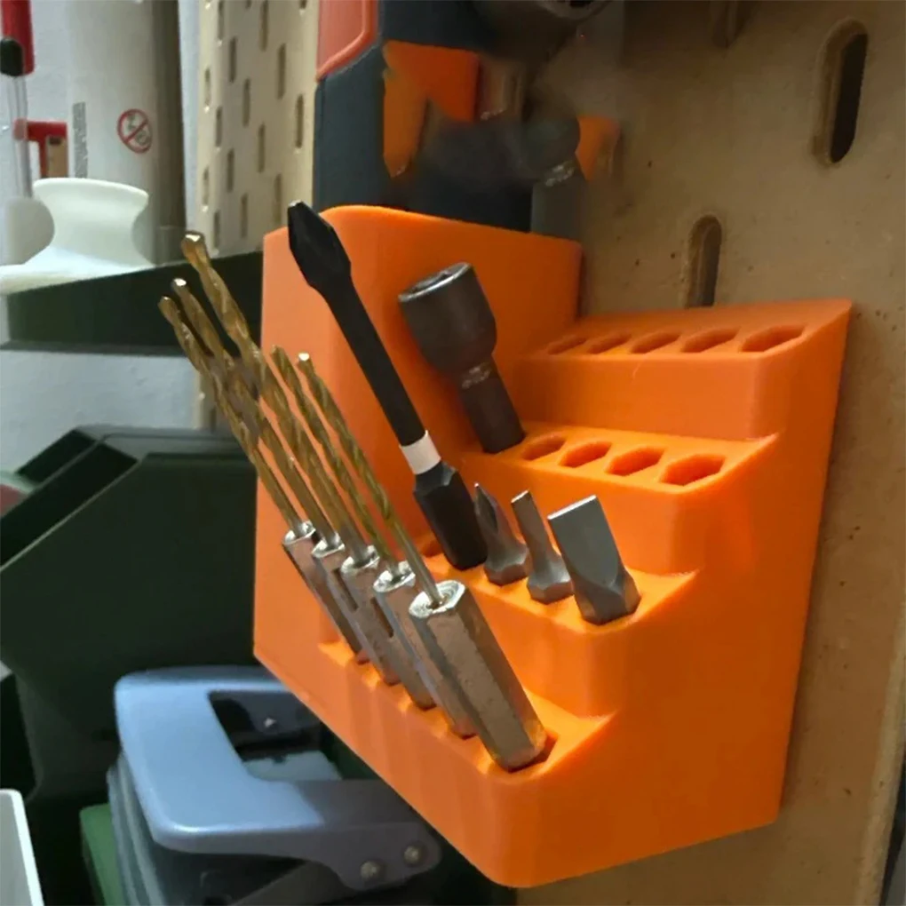 2025 New 20/25/50/100Holes Screwdriver Bit Storage Tool Plastic Save Space Hexagonal Screwdriver Storage Rack