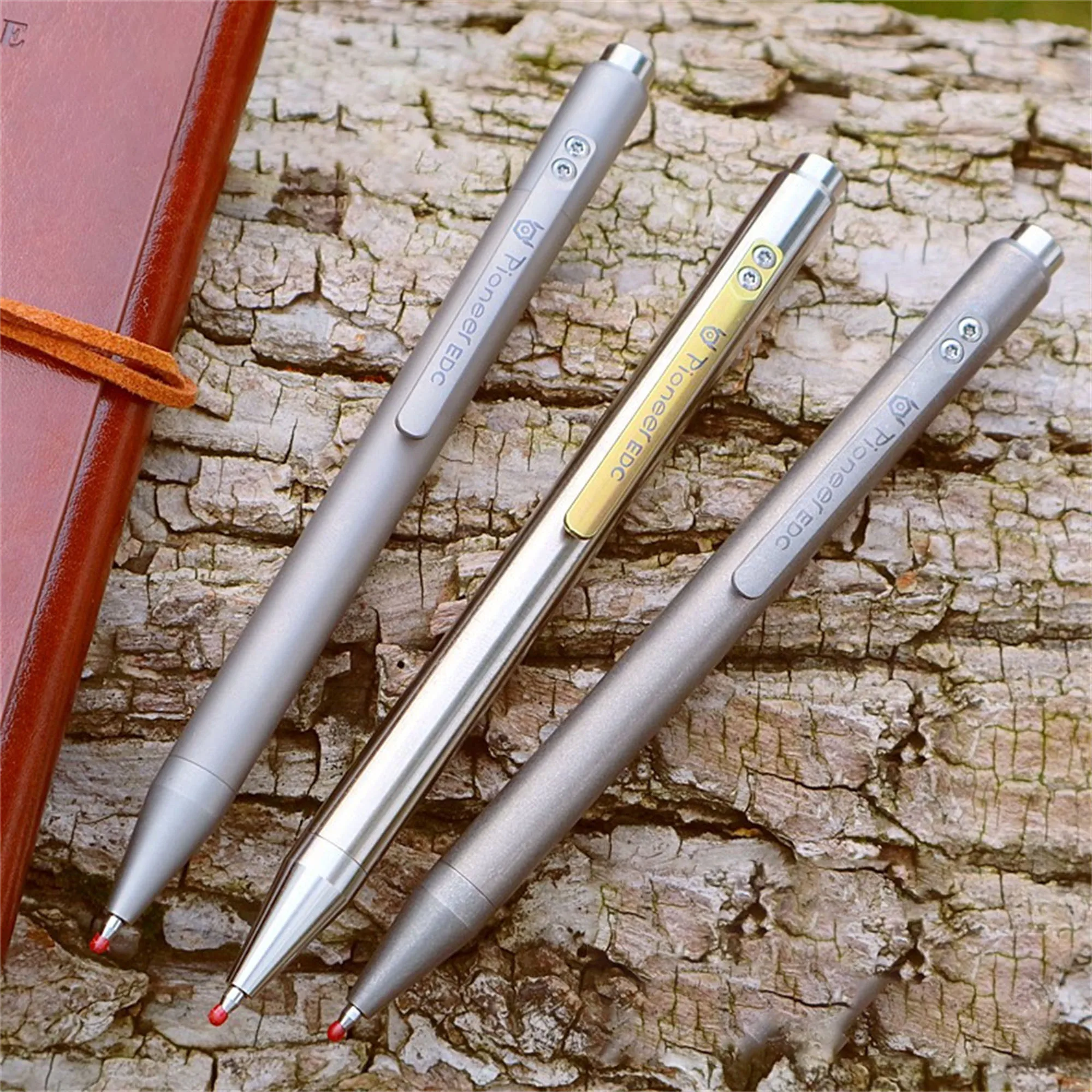 

Titanium alloy Multifunctional Pen Pressed Writing Pen Business Signature Pen G2 refill Office Stationery