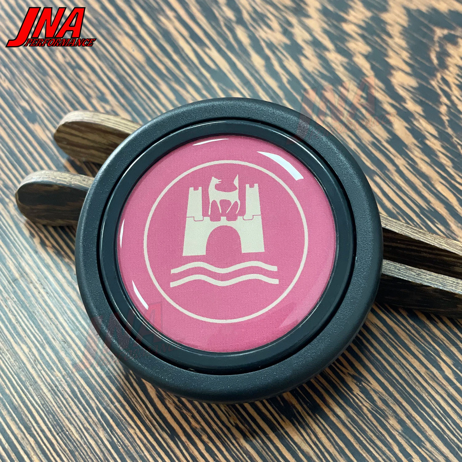 زر بوق الذئب الكلاسيكي لعجلة القيادة ، غطاء لفولكس سواجين ، فولكس فاجن ، بيتل ، من Jdm #4