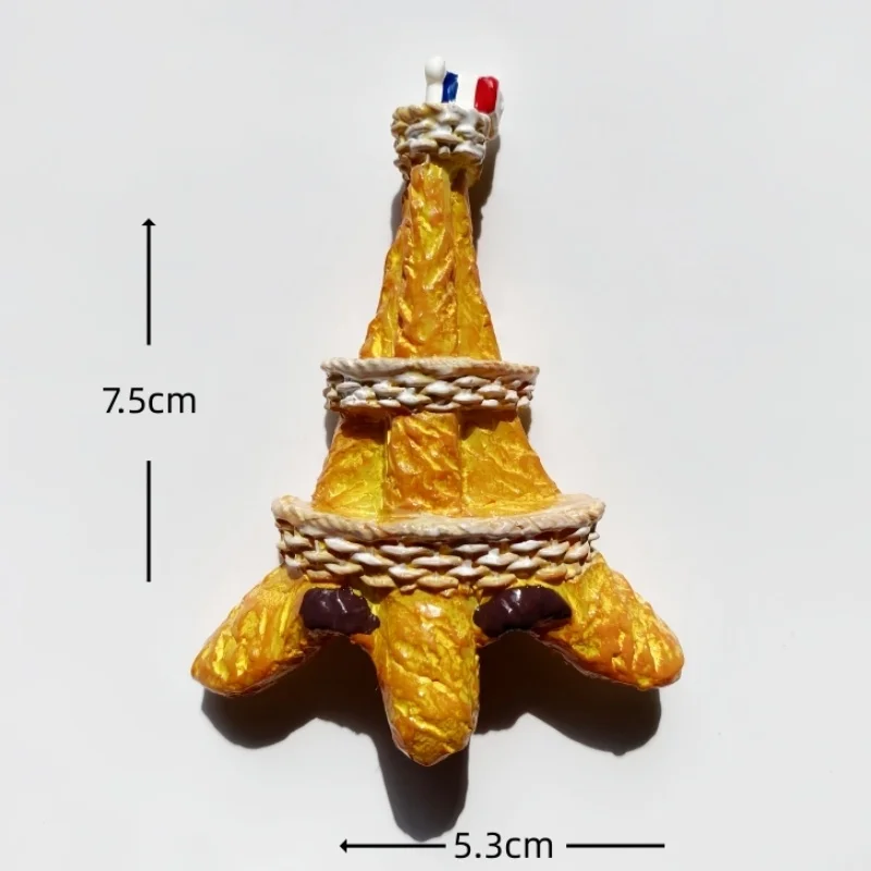 France, travel souvenirs, 3D creativity,Baguette, croissants