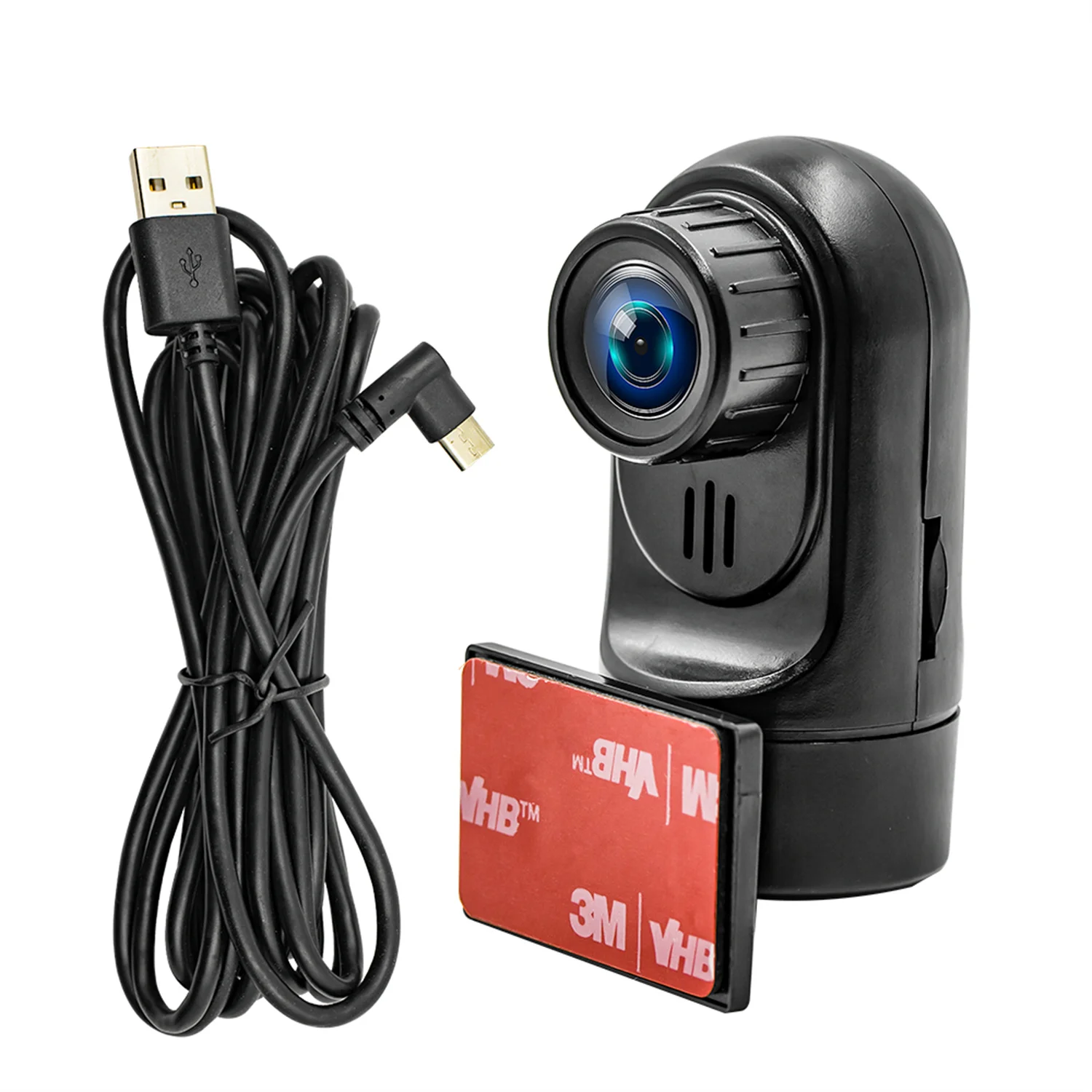 1set Car 720p USB Dash Cam 5V 1A 200W/100W Pixel 1280 * 720P Resolution Screen perspective 140 ° Built-In Microphone