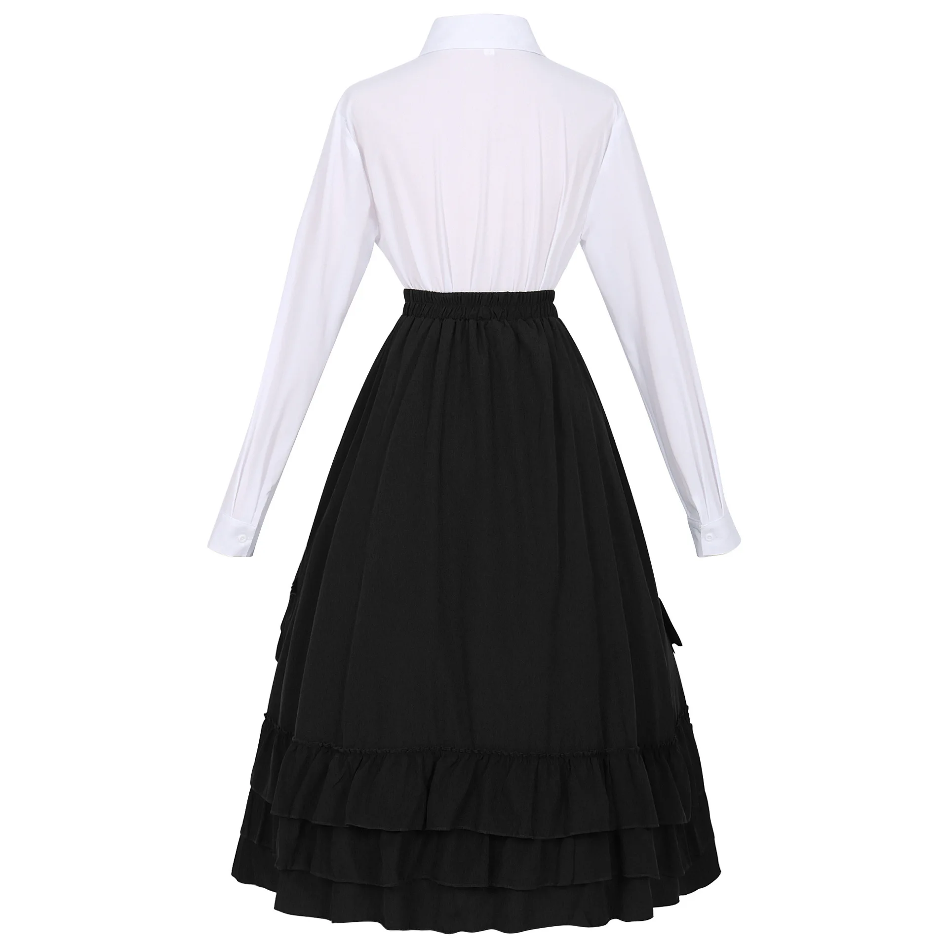 Gothic Victorian Dress Set Stage Performance Christmas Cosplay Costume Party Prom Ball Gown