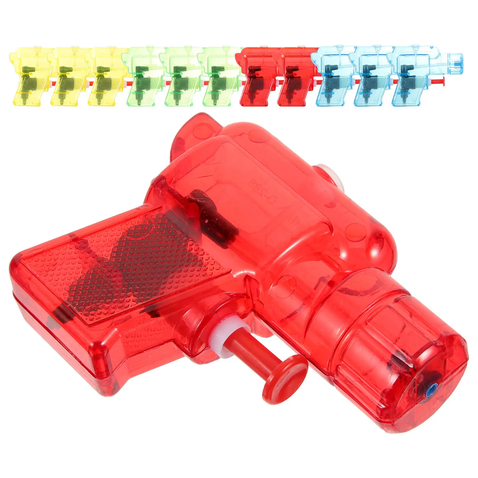 12 Piece Transparent Water Squirters for Kids Summer Pool Party Outdoor Interactive Spray Toys