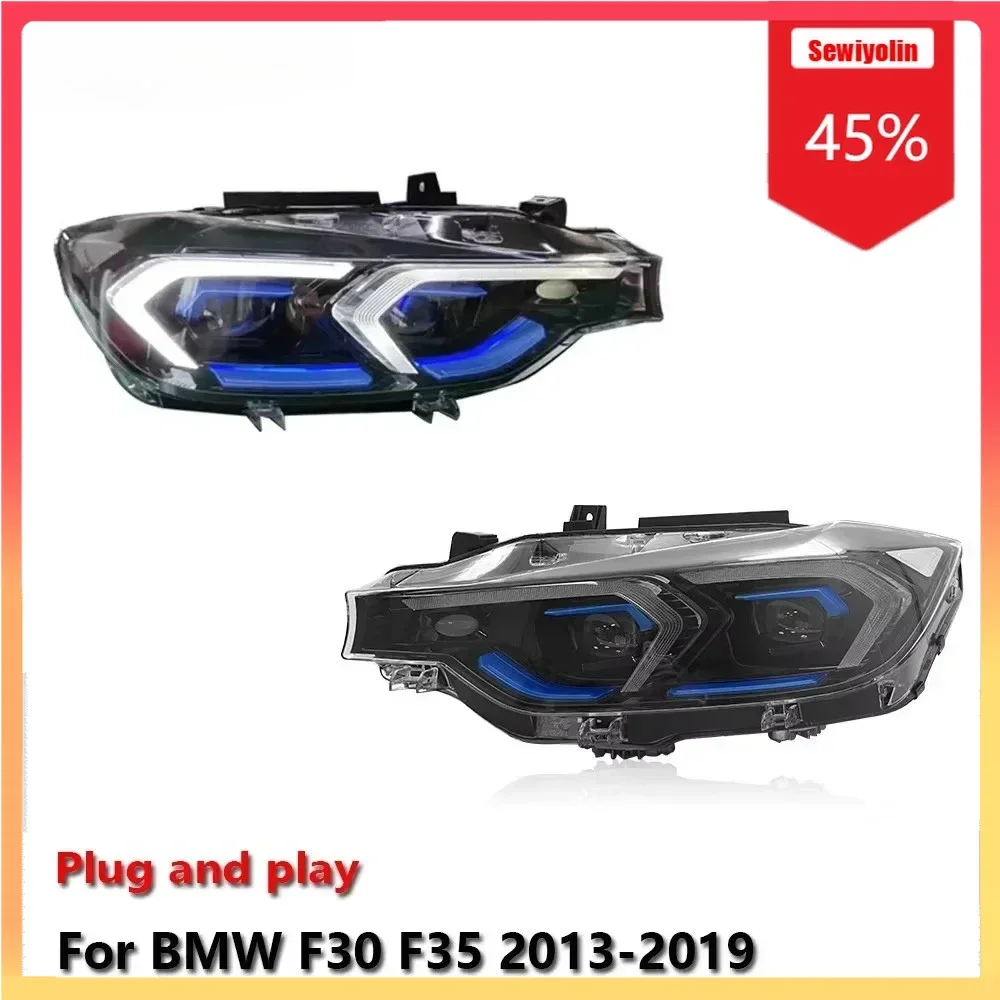 

Автомобильные светодиодные фары, аксессуары для авто для BMW F30 F35 2013-2019, авто противотуманные фары DRL, стоп-сигнал поворота, Plug and Play