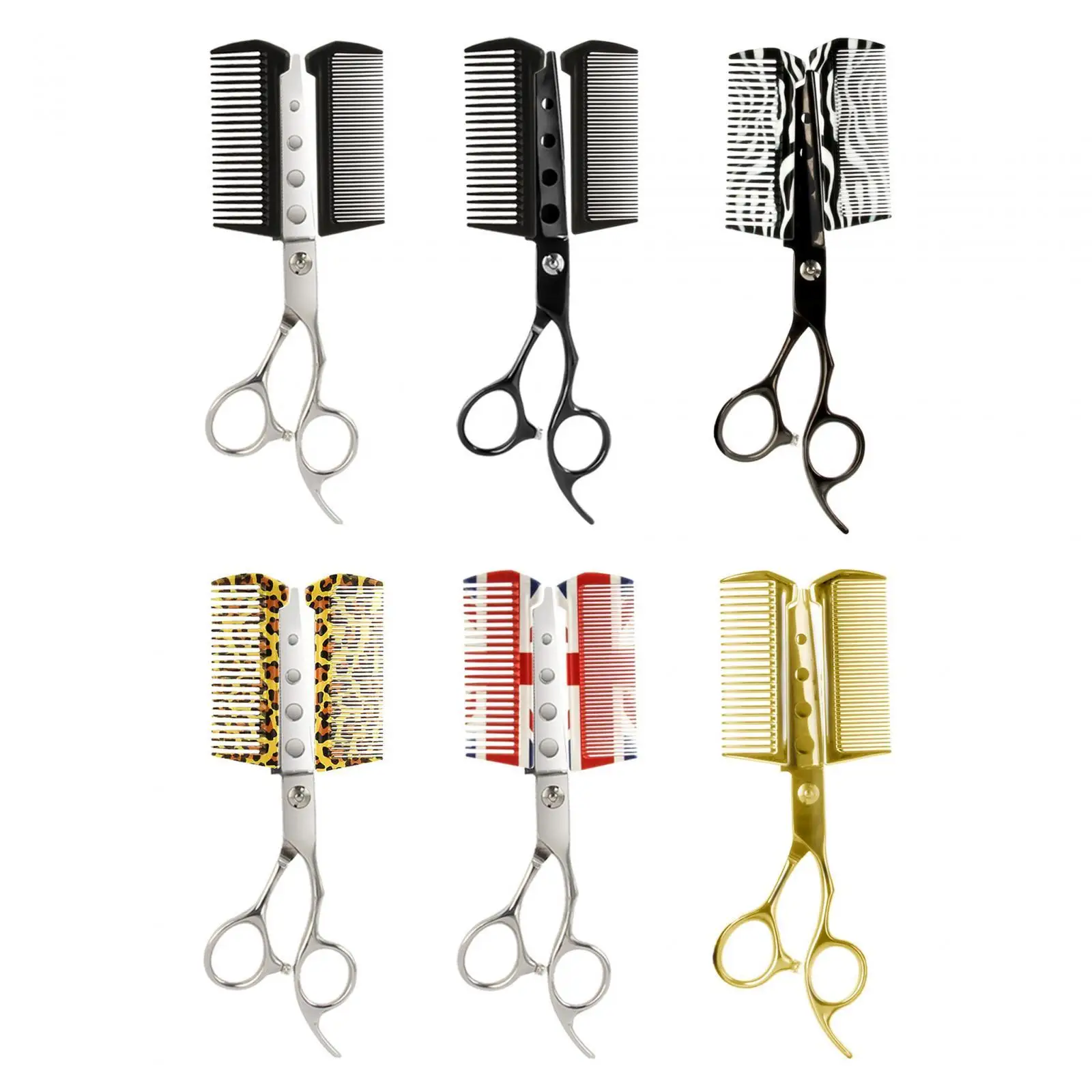 Scissor Comb Hairdressing Easy to Use Hair Cutting Scissors for Women Girls