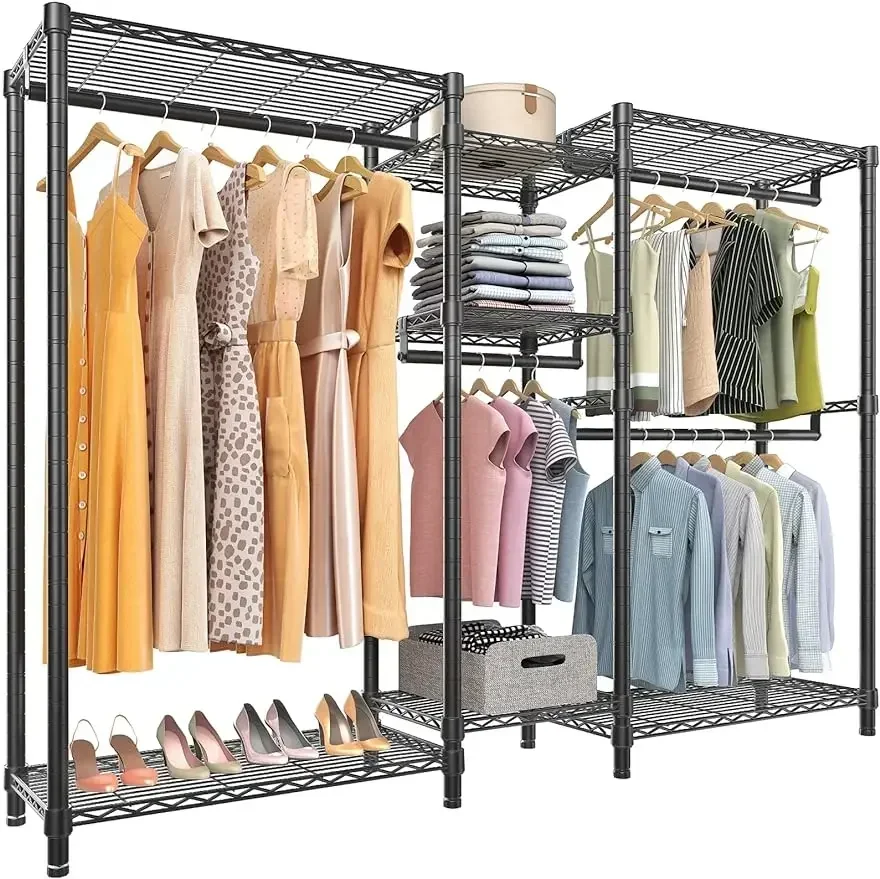 

VIPEK V6 Wire Garment Rack Heavy Duty Clothes Rack Metal with Shelves, Freestanding Portable Wardrobe Closet Rack for Hanging