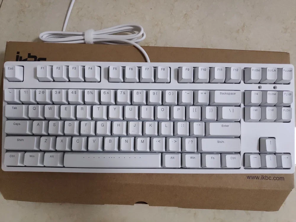 WIRED IKBC C87 mechanical keyboard with cherry mx brown red