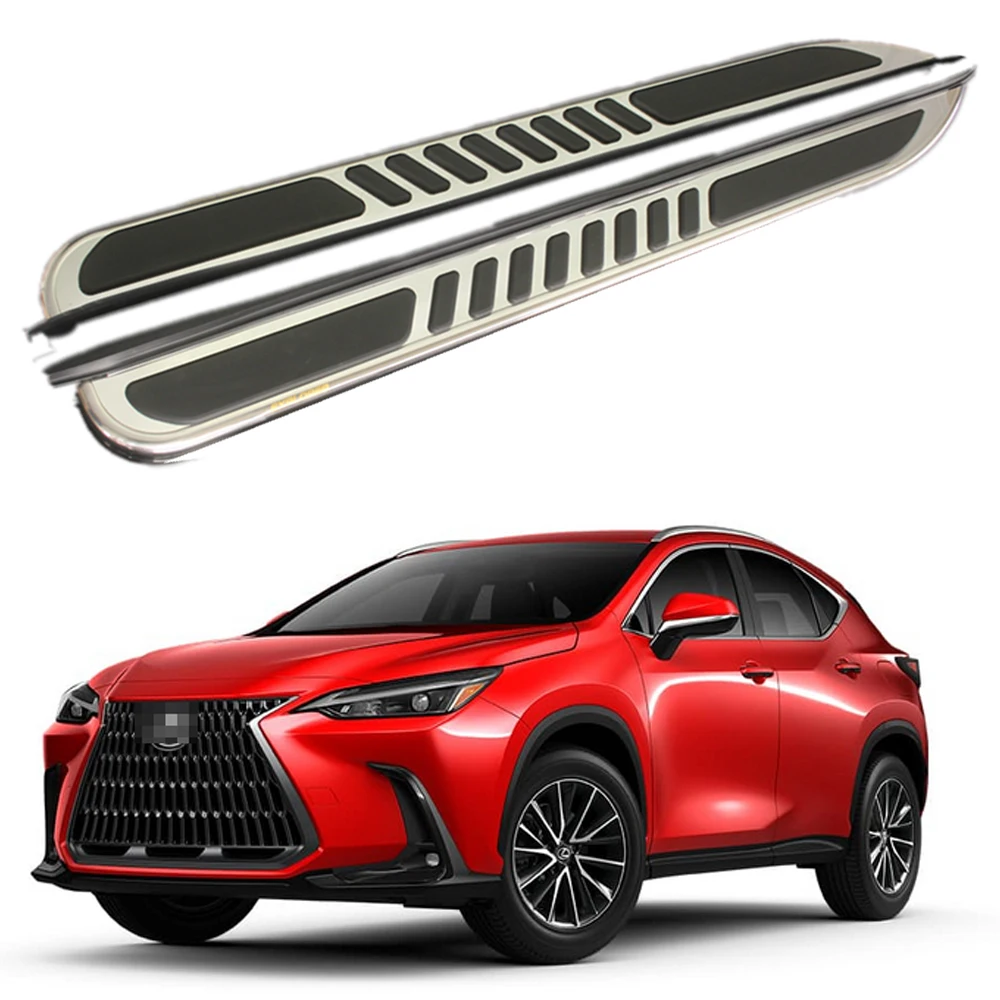 

2Pcs Fixed Running Boards Side Steps Pedal Nerf Bar fits for Lexus NX NX250 350 450 2022 23