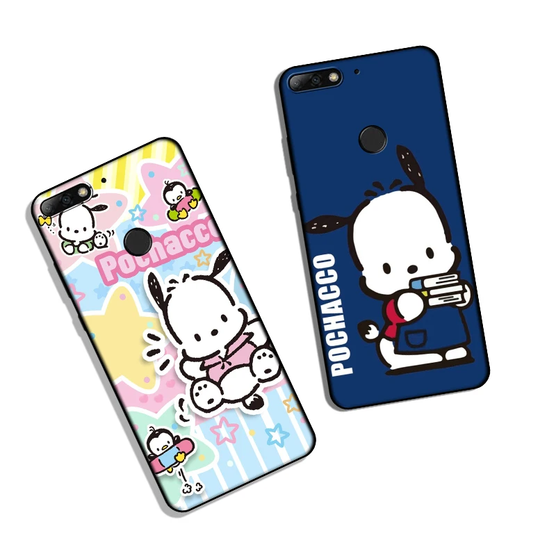 Huawei Y6P Y7A Y8P Y9A Y5 Y6 Prime Pochacco  Creative Design Soft Black Phone Case