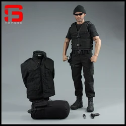 VORTOYS V1004 1/6 skala mężczyzna żołnierz najemnik czarny Stealth garnitur ubrania akcesoria do modeli do 12-calowego ciała figurki akcji