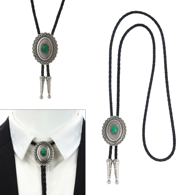 

Fashion Bolo Tie NativeWestern Neckwear Teens Boys Cowboy Costume Accessories