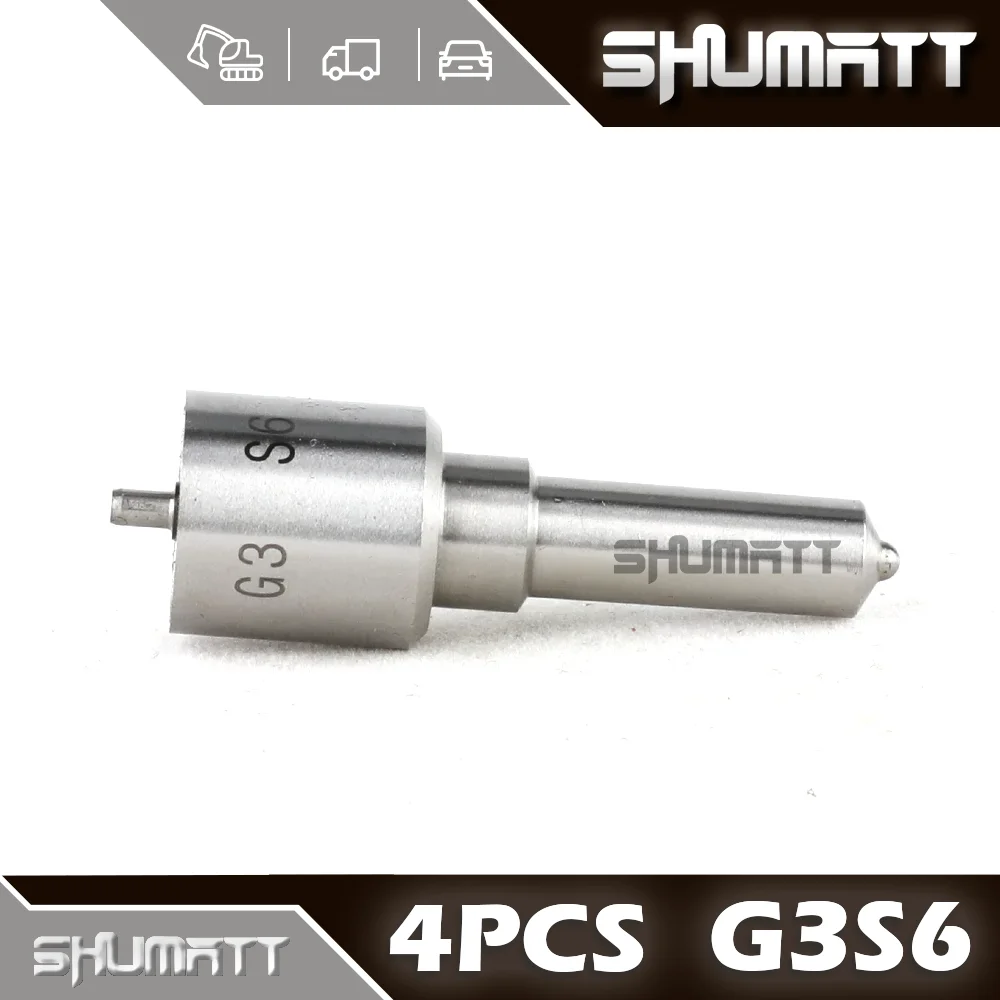 

NEW SHUMAT 4PCS G3S6 Diesel Fuel Nozzle 293400-0060 For Injector 295050-0180 295050-0520 295050-0200 295050-0460 295050-0530