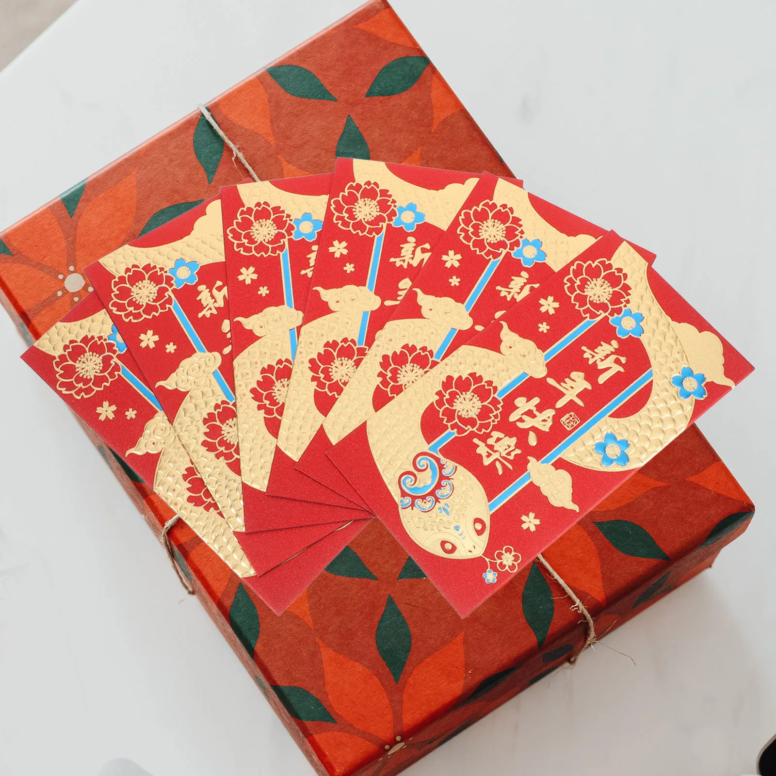 

12 Pcs Chinese Hongbao New Year Red Packets Envelope Decorative Envelopes Decorations Coin Snake