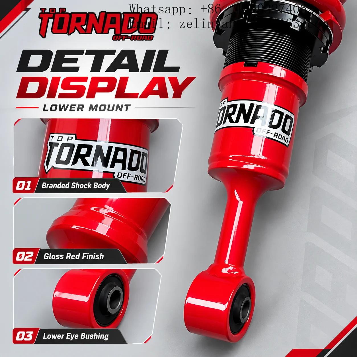 TD65 4x4 Suspension Lift Kit for Toyota Land Cruiser LC200 24 Level Adjustable Coilover Shocks 4WD Heavy Duty Pro Set