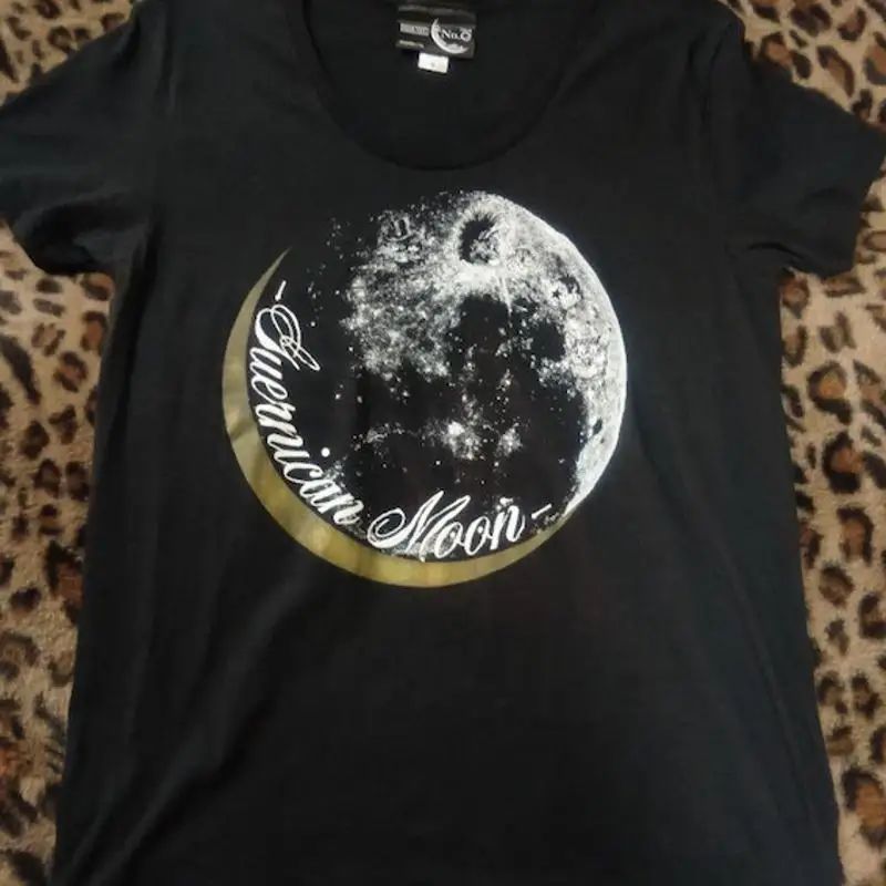 تي شيرت باك تيك تور رقم 0 برقبة على شكل حرف U مقاس L Guernican Moon Visual Kei المستخدمة في اليابان #1